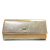 Lodi LODI L1902 Gold Metallic Clutch Bag