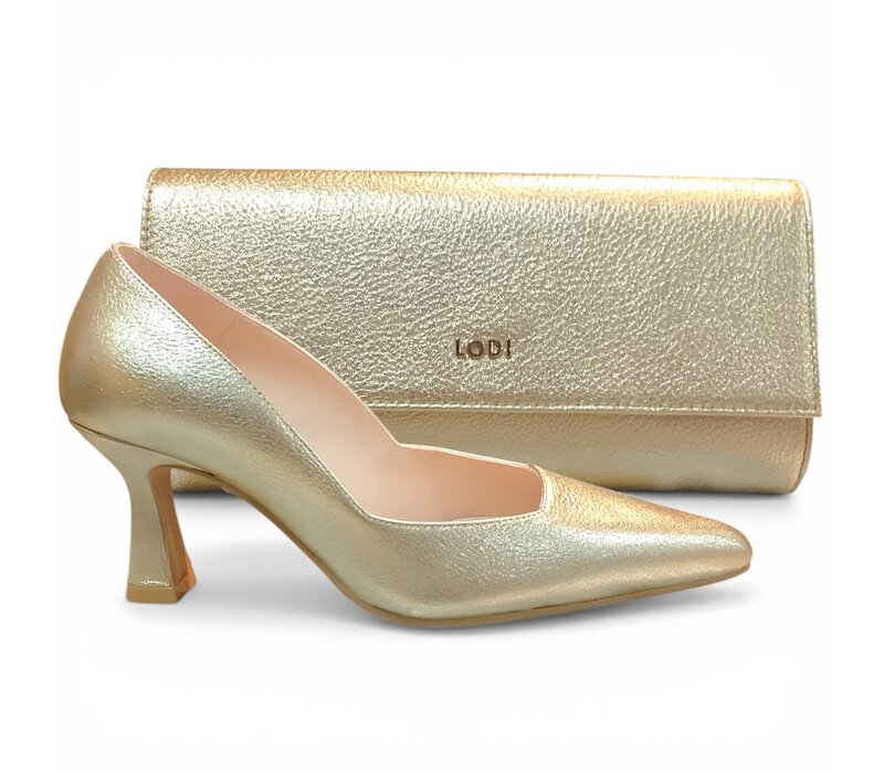 Lodi GENIUS Grainy  Gold 7cm Shoe
