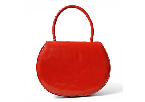 Marian MARIAN 706 Red Crackled Patent Handbag