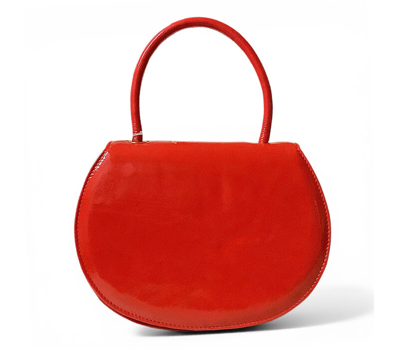 MARIAN 706 Red Crackled Patent Handbag