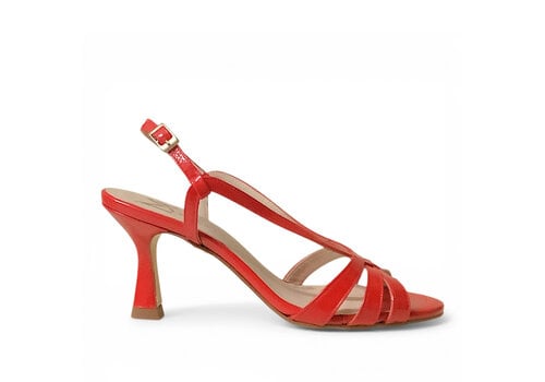 Marian MARIAN 53405 Red Crackled Patent Sandals