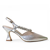 Marian MARIAN 2737 Saffron Silver Sling-Backs