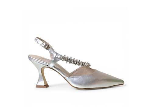 Marian MARIAN 2737 Saffron Silver Sling-Backs