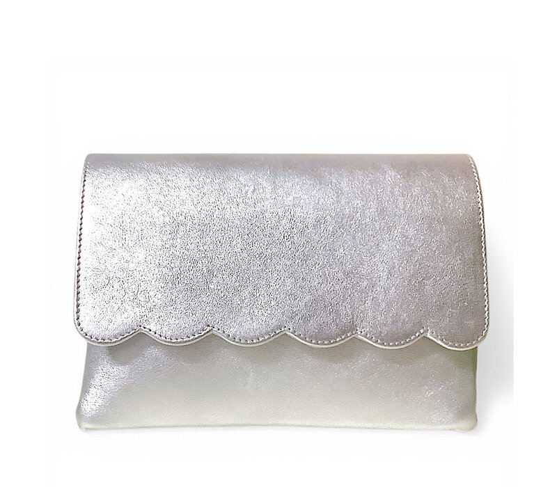 MARIAN 801 Saffron Silver Clutch Bag