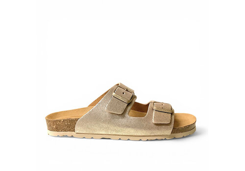 Toni Pons Toni Pons GHANA-QT Gold Suede Sandal