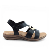 Heavenly Feet TRACE Black Sandals