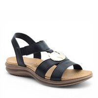 Heavenly Feet TRACE Black Sandals