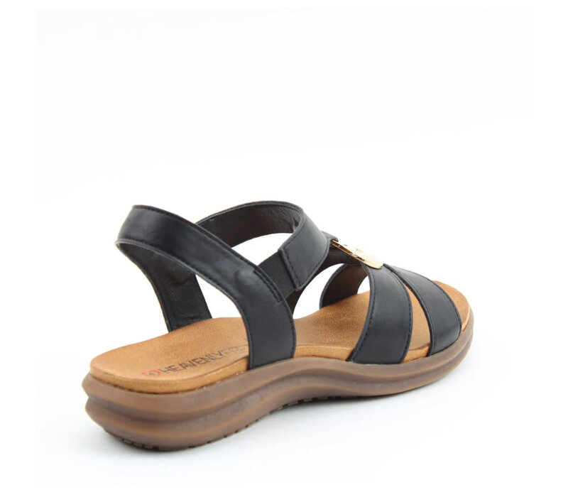 Heavenly Feet TRACE Black Sandals