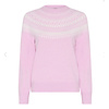 Micha S/S Micha 180 153 Rose/Off White Knit Sweater