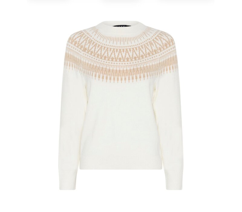 Micha 180 153 Off Wht/Sand Knit Sweater