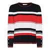 Micha S/S Micha 181 173 Navy/Red Fine Knit Sweater
