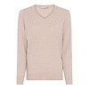 Micha S/S Micha 180 161 Beige Fine Knit Sweater