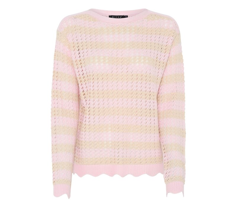 Micha 181 134 Rose/Oatmeal Fine Knit
