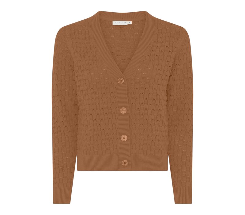 Micha 144 218 Tan Knit Cardigan