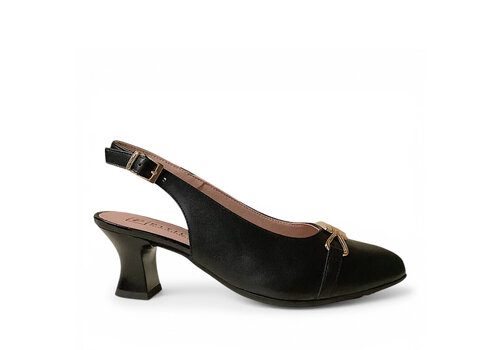 Pitillos Pitillos 11186 Black Solid Kitten Heel