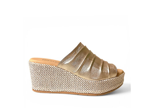 Pitillos Pitillos 11273 Gold Metallic Leather Mule