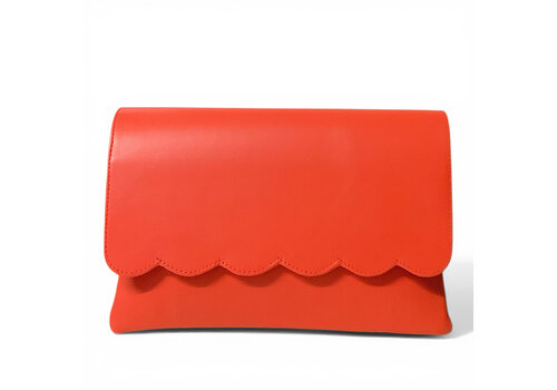 Marian MARIAN 801 Deep Coral Clutch Bag