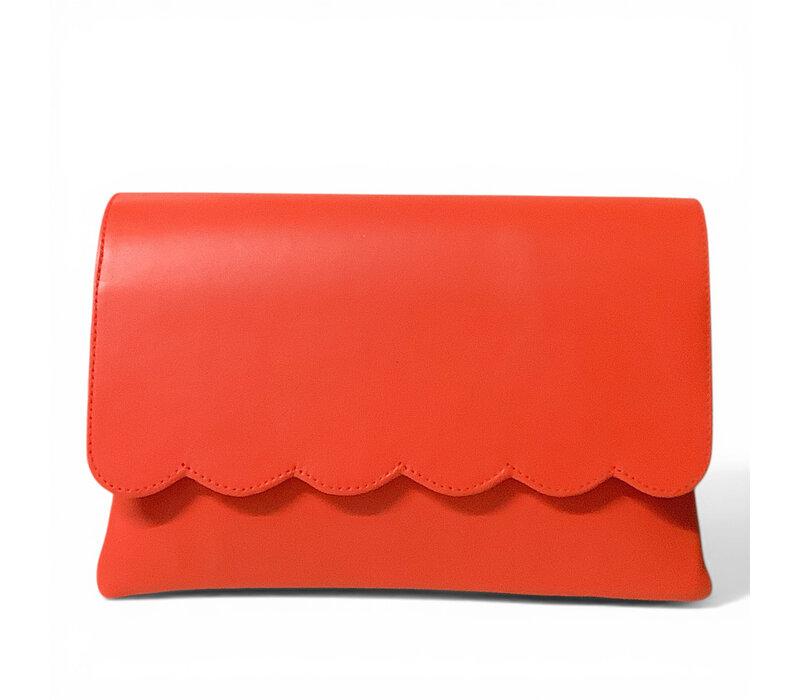 MARIAN 801 Deep Coral Clutch Bag