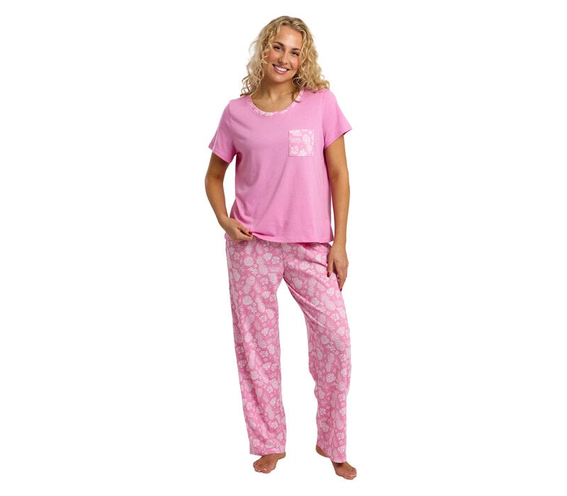 Indigo Sky In47527 Pink Long Pyjamas