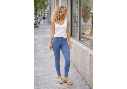 PINNS PINNS 395T Med Blue Denim Jeggings