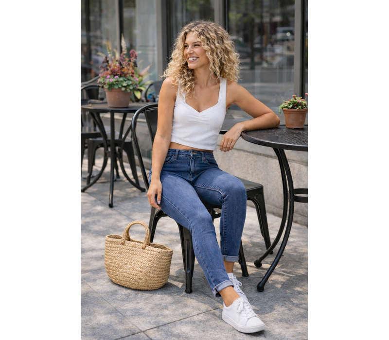 PINNS 407T Med Blue Slim Fit Denim Jean