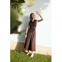 Fly Girl 91491 Brown Jersey Dress