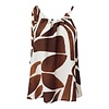 Fly Girl Italy Fly Girl 2671 Brown Print Top