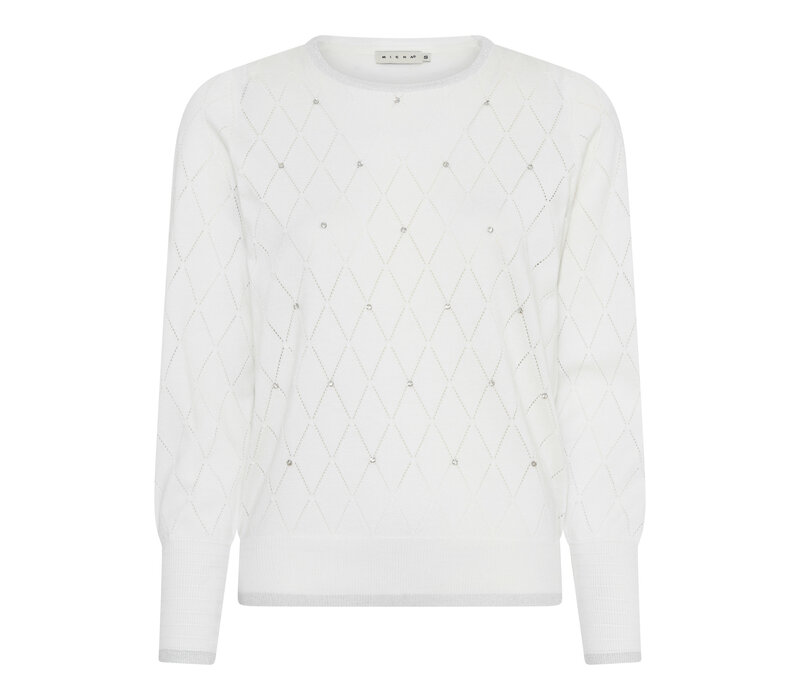 Micha 179 143 Off-Wht Diamantè Sweater