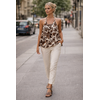 Fly Girl Italy Fly Girl 2404 Printed Halterneck Top
