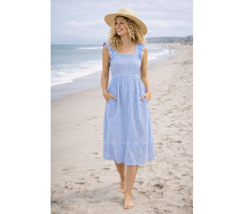 MD’M 47512535 Stripey Cotton Dress