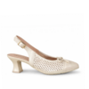 Pitillos 11188 Cream Solid Kitten Heel