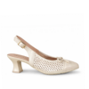 Pitillos Pitillos 11188 Cream Solid Kitten Heel