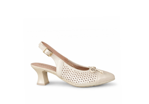 Pitillos Pitillos 11188 Cream Solid Kitten Heel