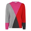 Micha S/S Micha 179 170 Pink/Grey Fine Knit Sweater