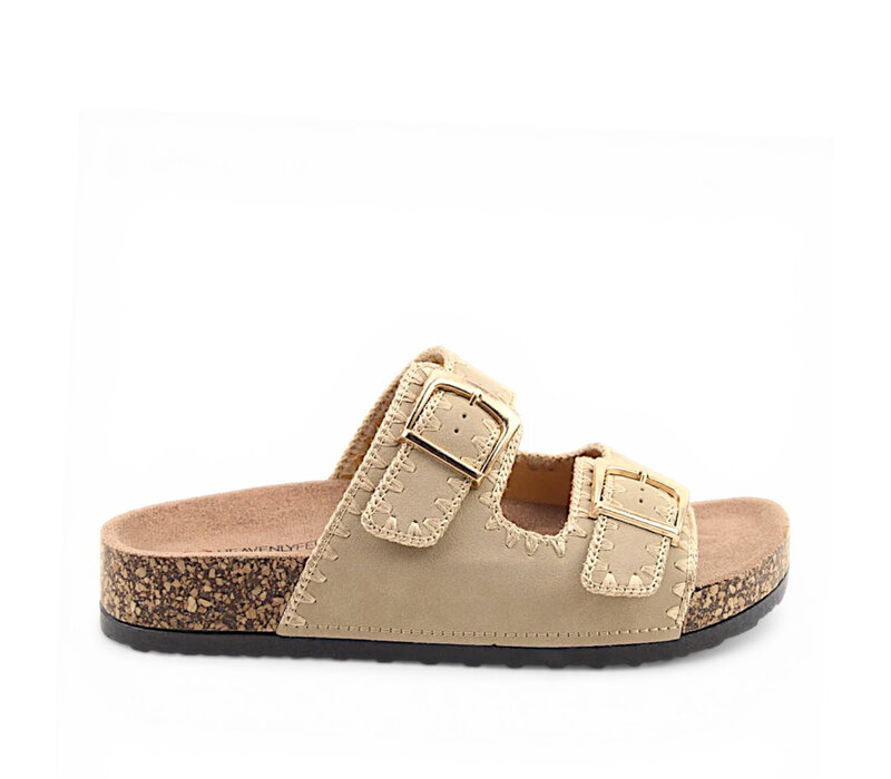 Heavenly Feet SANDY Bark Slider