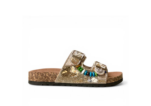 Heavenly Feet Heavenly Feet JESS Beige Glitter Slider
