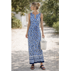 Julie Guerlande RO610 Blue Print Dress