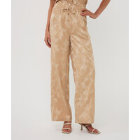 EsQualo 15219 Flower Jacquard Pants