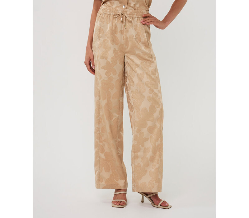 EsQualo 15219 Flower Jacquard Pants