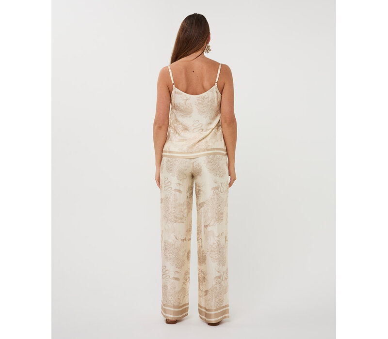 EsQualo 14226 Cream Safari Camisole