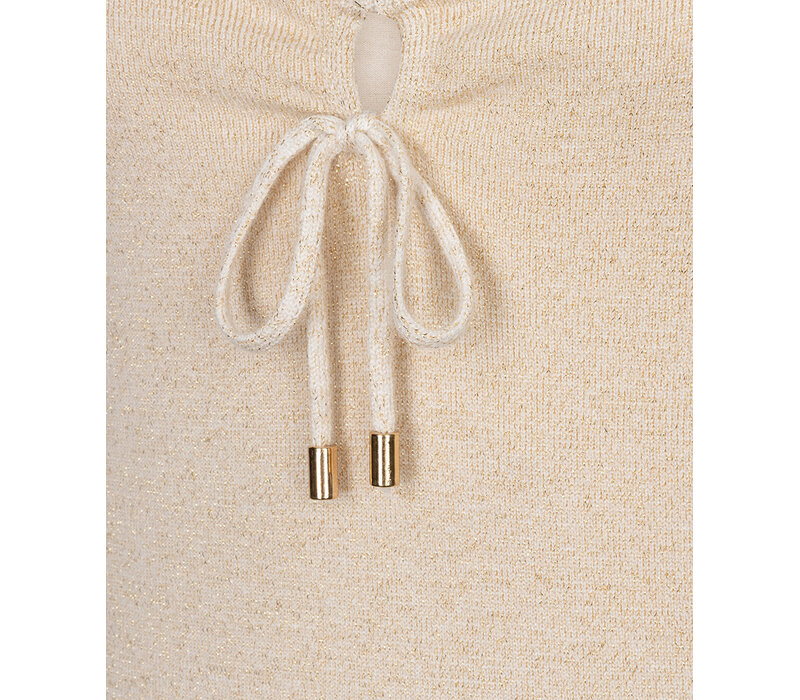 EsQualo 27204 Gold Lurex Camisole Top