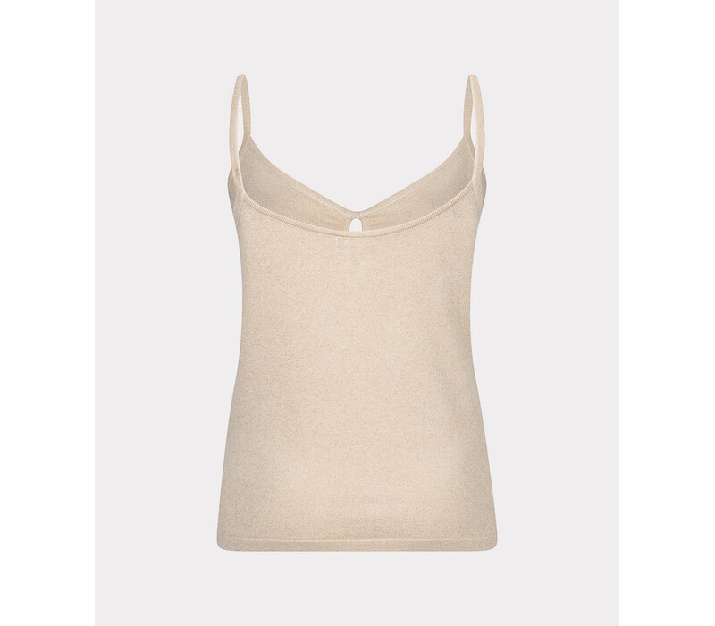 EsQualo 27204 Gold Lurex Camisole Top