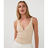 EsQualo S/S EsQualo 27206 Gold Lurex Ribbed Singlet