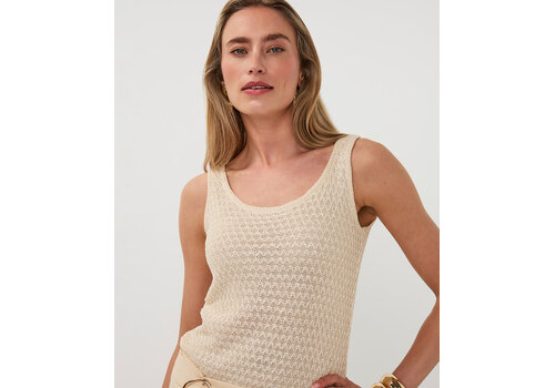 EsQualo S/S EsQualo 02214 Natural Sequin Singlet