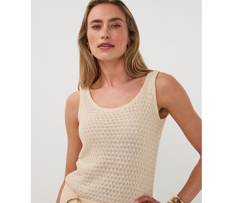 EsQualo 02214 Natural Sequin Singlet