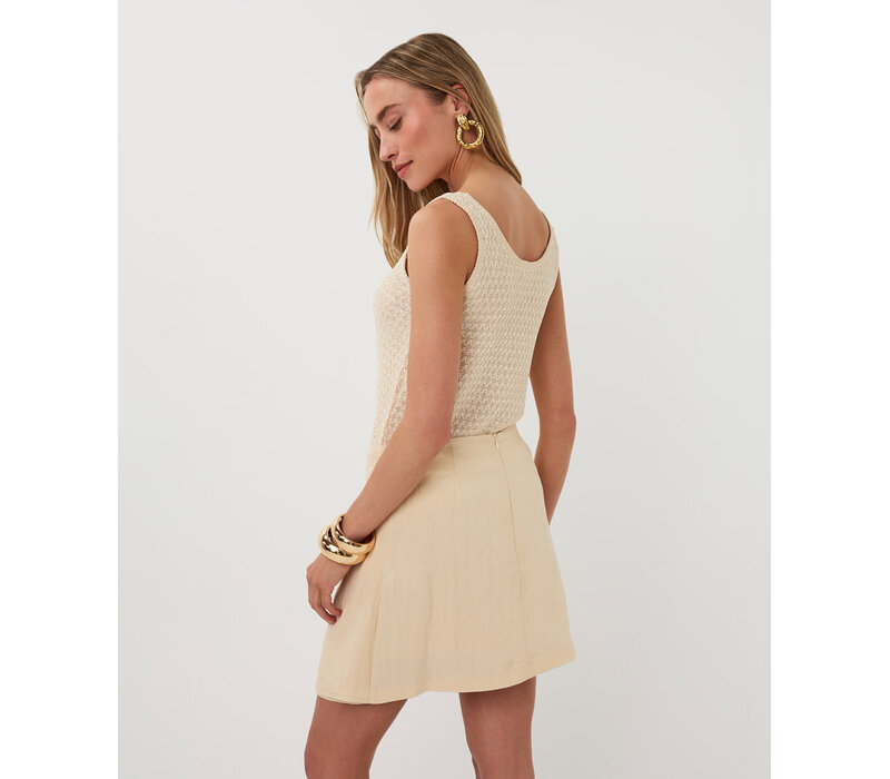 EsQualo 02214 Natural Sequin Singlet