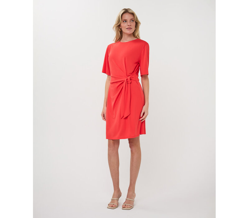 EsQualo 10224 Poppy Red Bow Dress