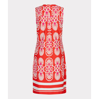 EsQualo 30218 Red Multi Print Dress