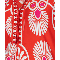 EsQualo 30218 Red Multi Print Dress