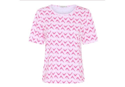 Micha S/S Micha 181 189 Pink Wave Stretchy Top